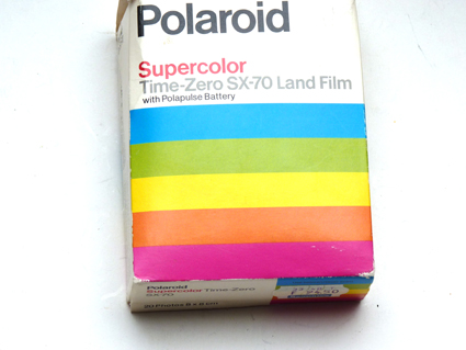 Polaroid Supercolor Time Zero SX-70 Land Film