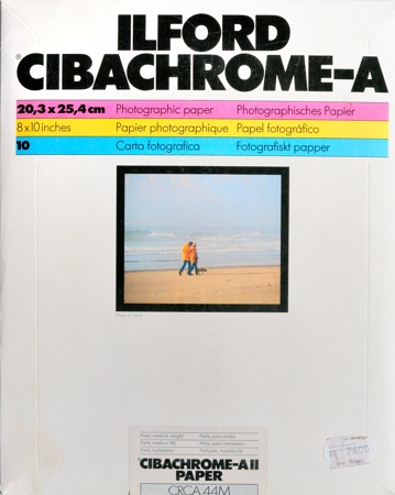 Ilford Cibachrome-A, pochette de 10 feuilles 20,3 x 25,4 