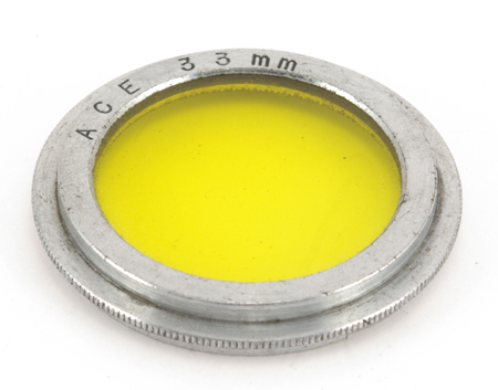 Ace Filtre jaune Ø 33mm coiffant