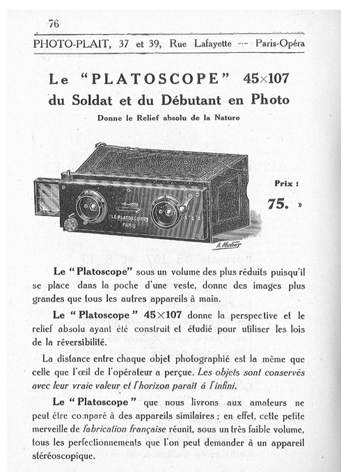 Photo-Plait Platoscope N° 1