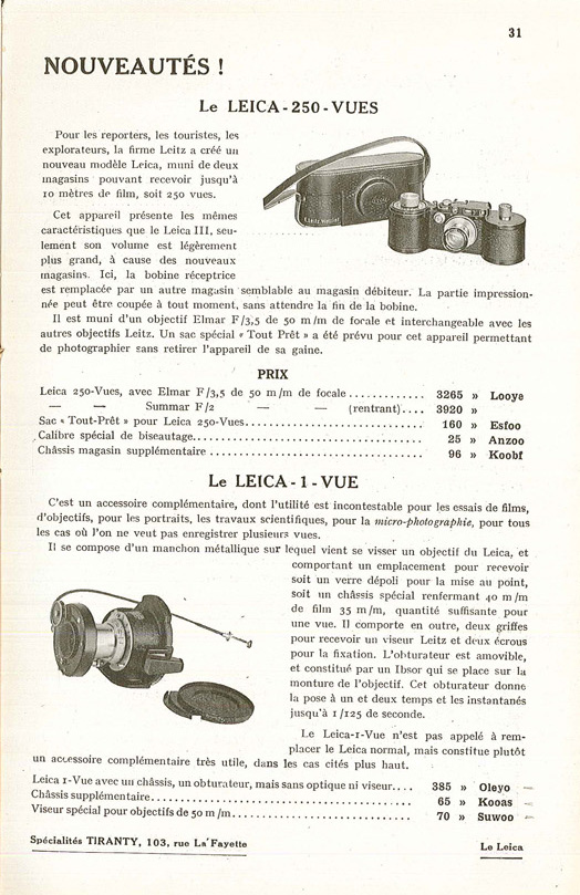 Leica Leica 250 vues