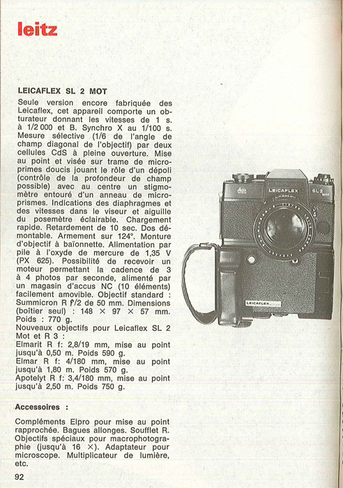 Leica Leicaflex SL2 MOT