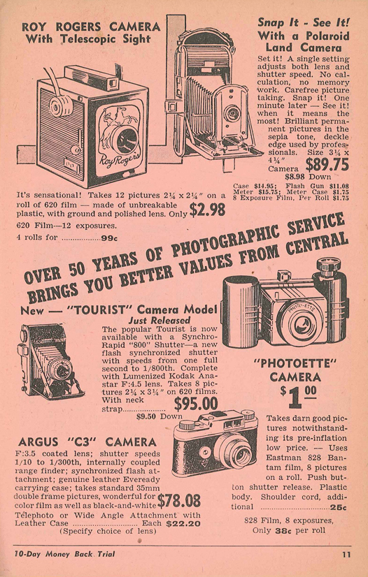 Central Camera Co 1949