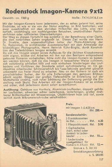 Rodenstock Imagon-Kamera