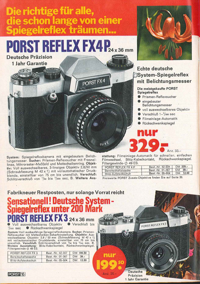 Porst Reflex FX4