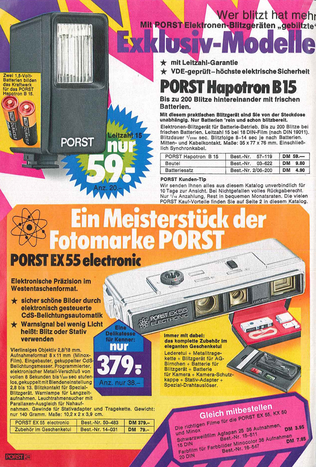 Porst EX55 Electronic