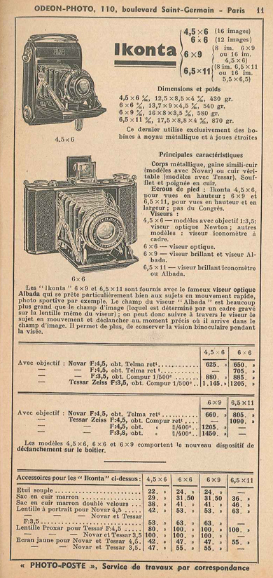 Odéon Photo 1937