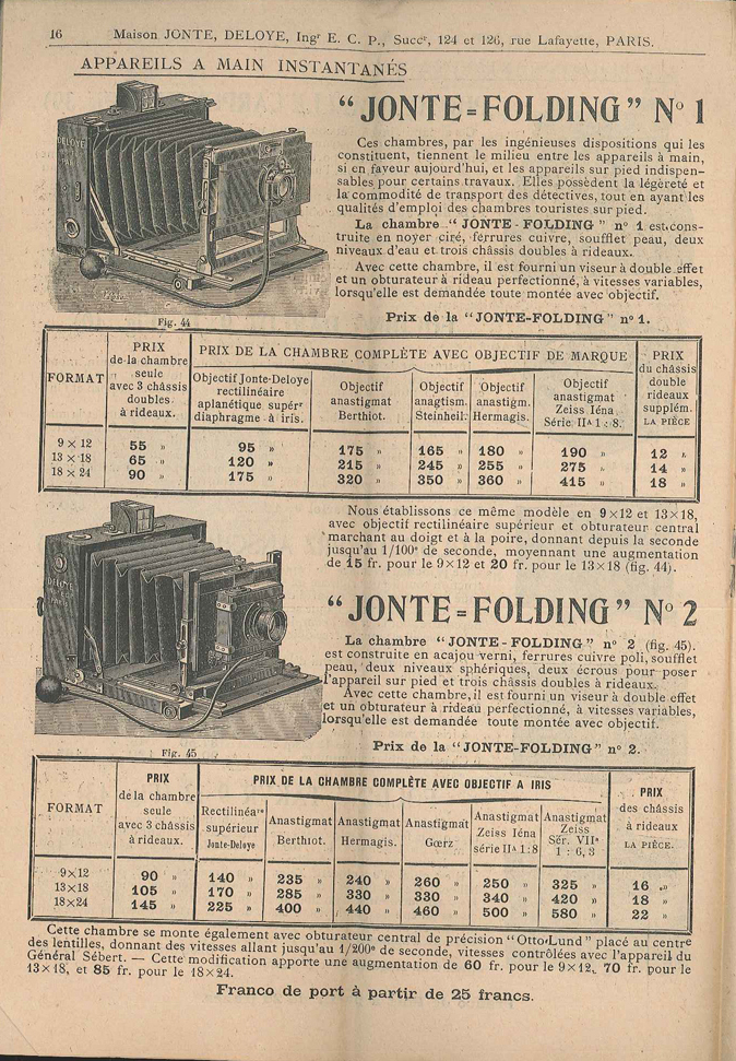 Jonte Jonte-Folding N° 1