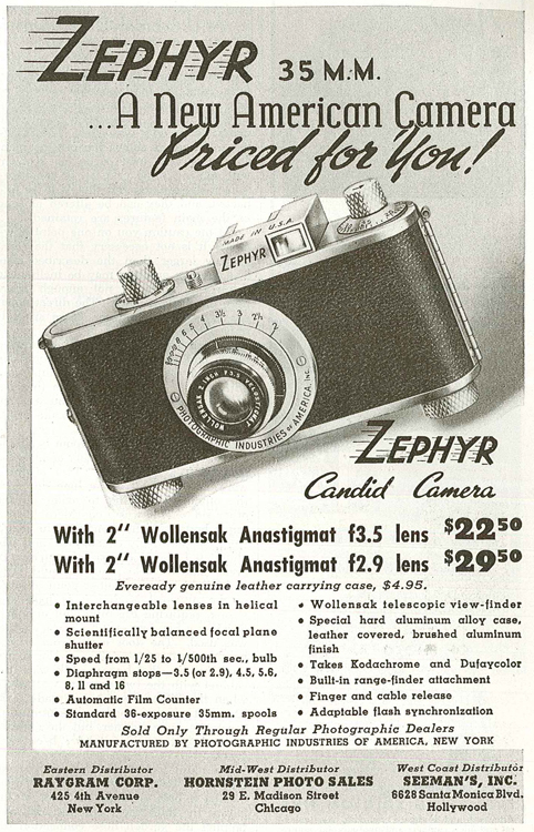 Photographic Industries of America Zephyr