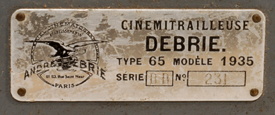 Debrie Cinémitrailleuse Type 65
