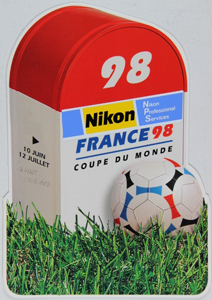 Nikon Carte postale coupe du monde football 1998