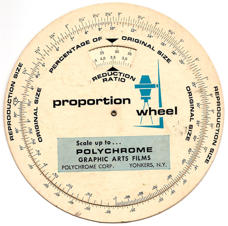 Polychrome Proportion wheel