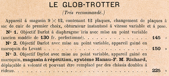 Comptoir General de Photographie Le Glob-Trotter