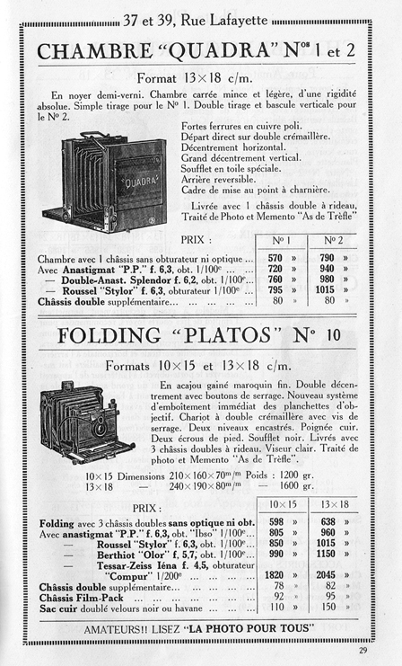 Photo-Plait Folding Platos N° 10