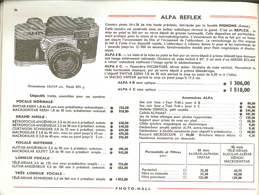 Alpa Reflex modèle 6c