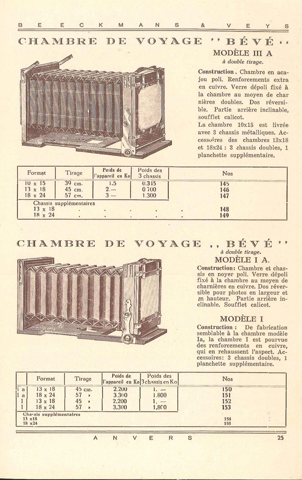 Beeckmans et Veys Bévé modèle III A