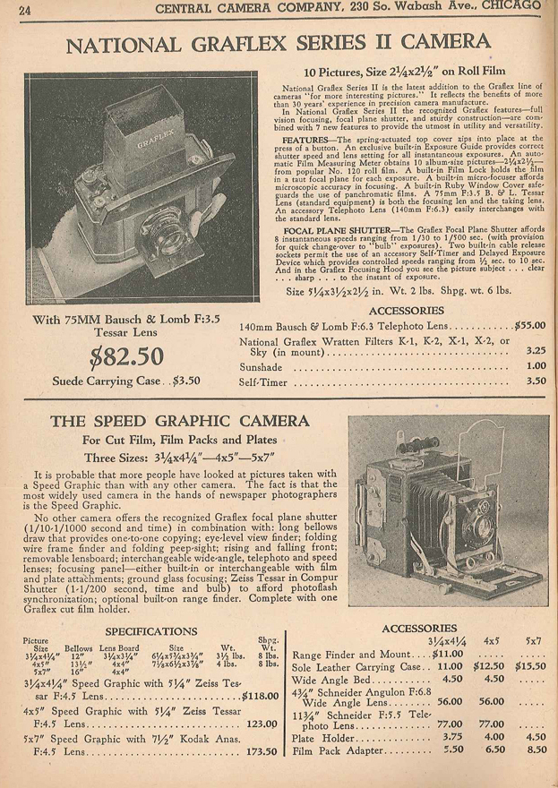 Central Camera Co 1936