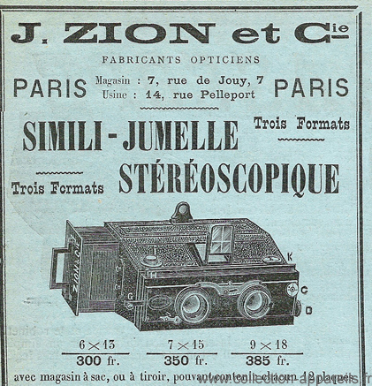 Zion Simili-jumelle stereoscopique
